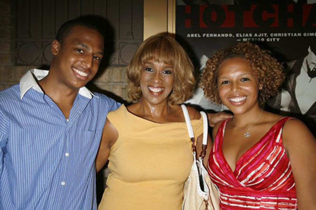 William Bumpas, Gayle King and Kirby Bumpas at 