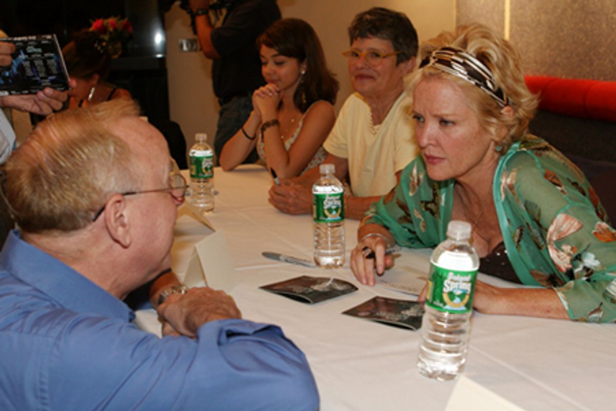 Christine Ebersole with a fan at 