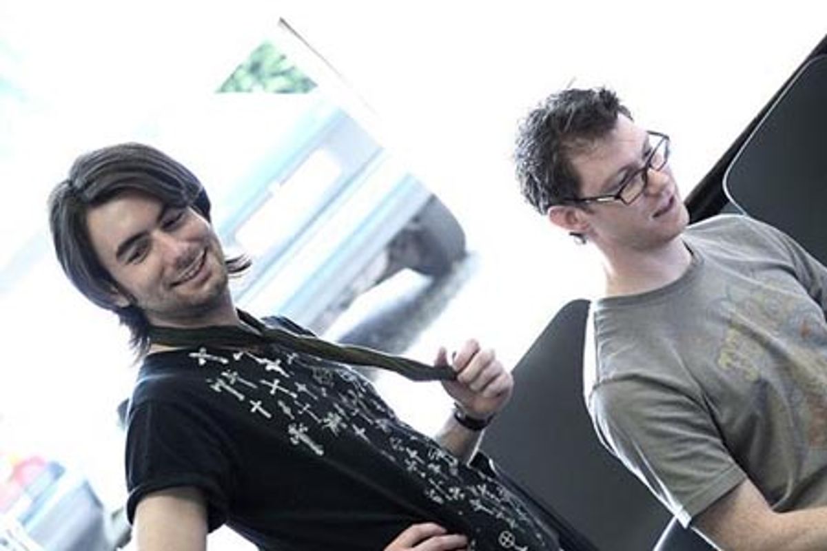 Jon-Paul Hevey and composer/lyricist Grant Olding at 