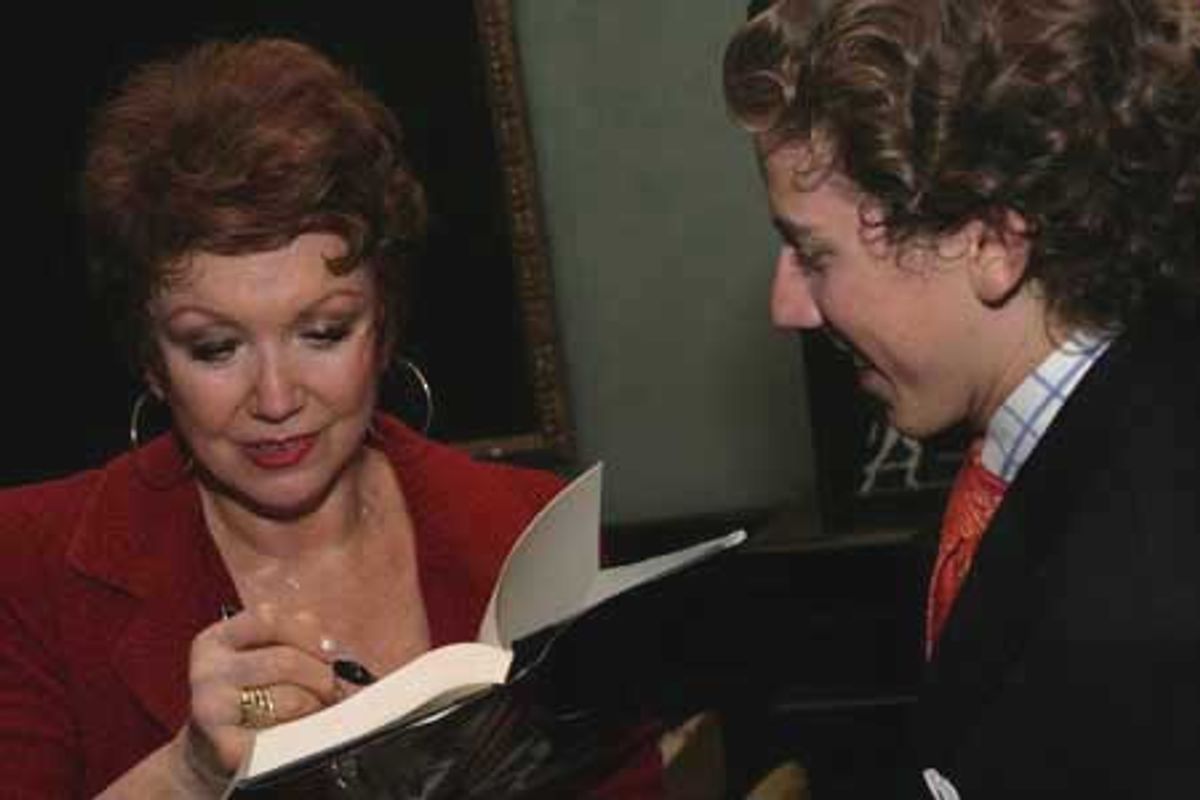 Donna McKechnie autographs her book Time Steps at 