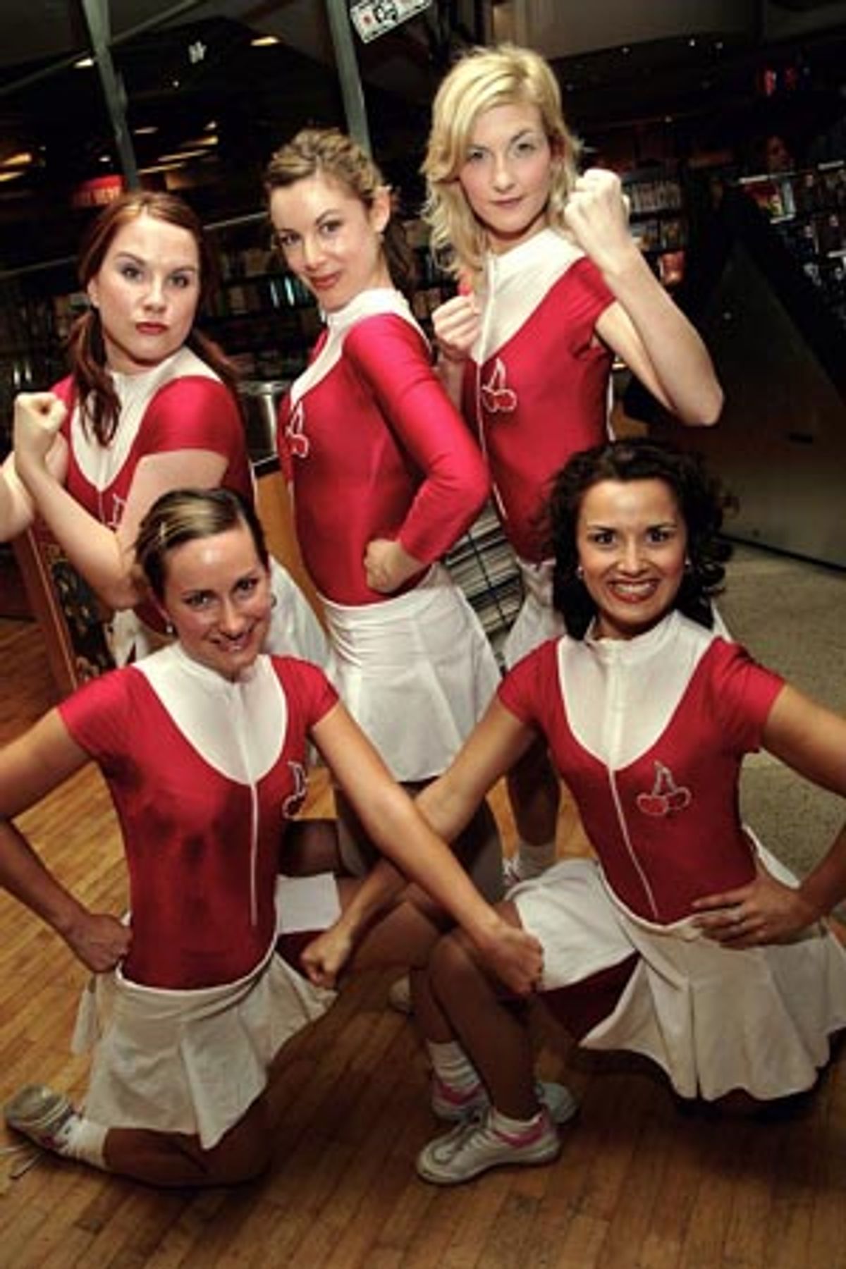 (Clockwise from bottom left): Rosemarie Harris, Verity Hunt-Ballard, Amanda Levy, Esther Hannaford and Kellie Rode at 