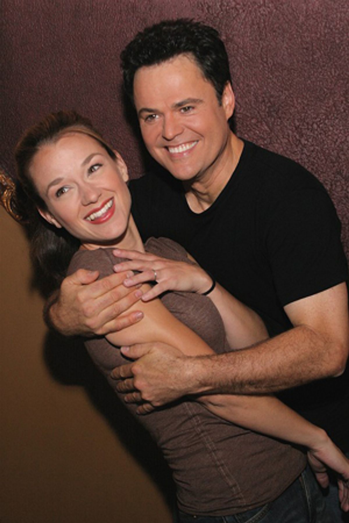 Sarah Uriarte Berry and Donny Osmond at 