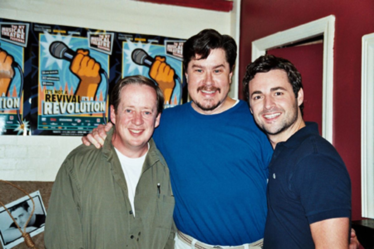 Patrick Garner (Father Burns), Merwin Foard and Max von Essen (Johnny Blood) at 
