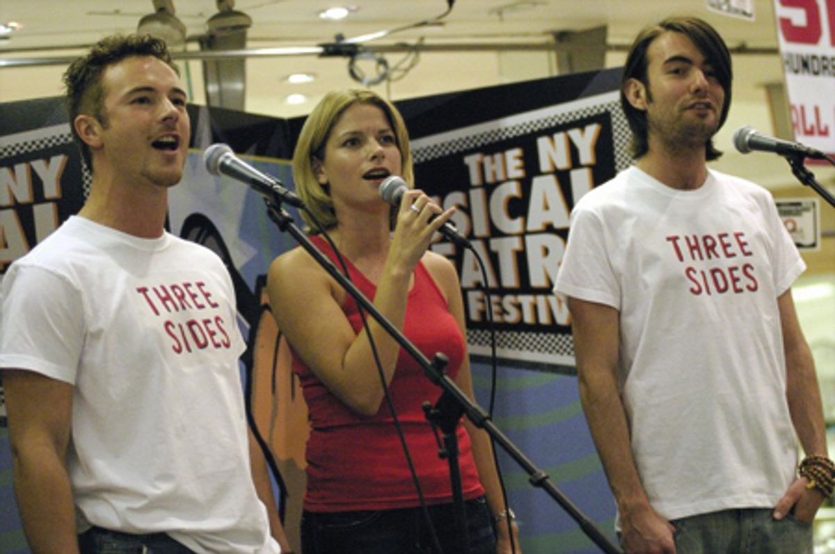 Mark McGee, Caroline Sheen and Jon-Paul Hevey at 