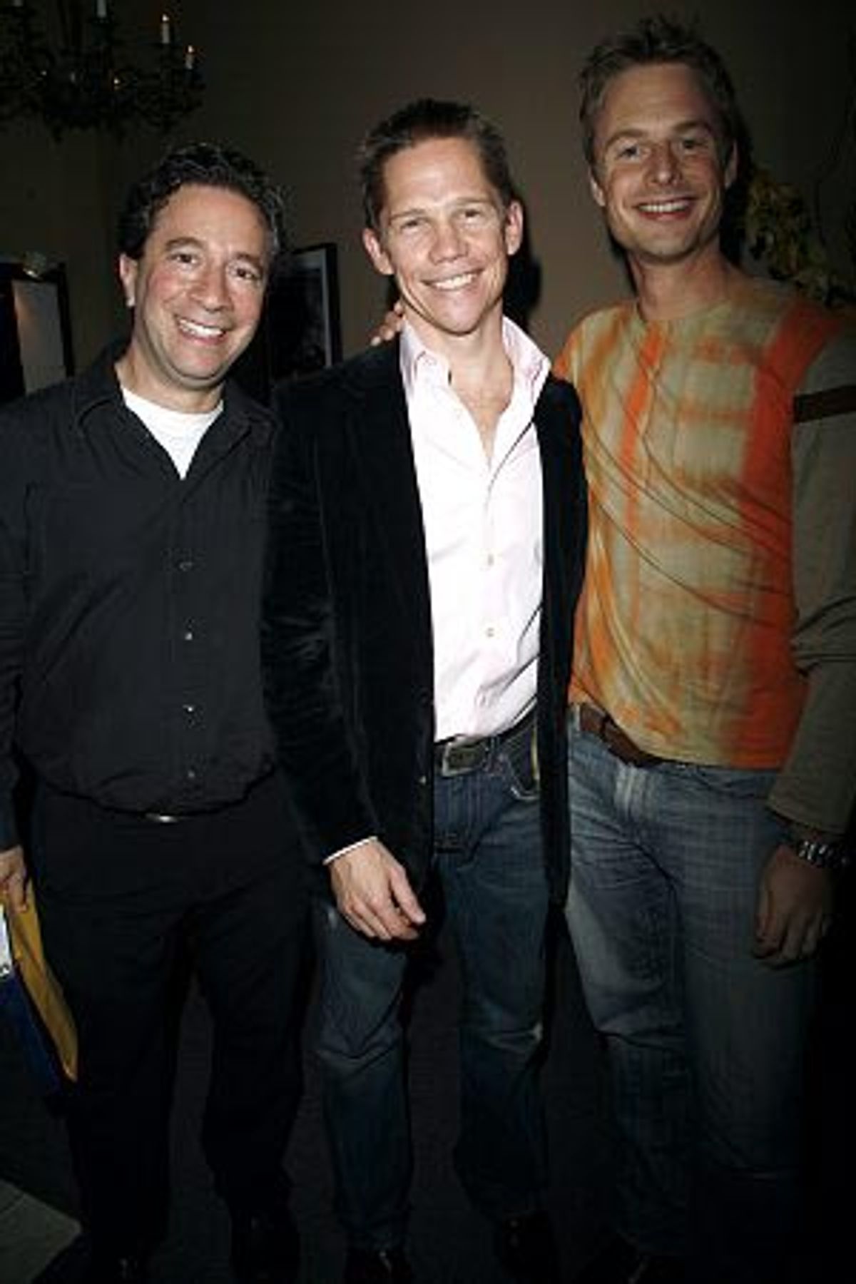 Michael Lavine (Musical Director), Jack Noseworthy and Christopher Wheldon (Choreorgrapher Sweet Smell of Success/ Resident Choreographer for the New York City Ballet) at 