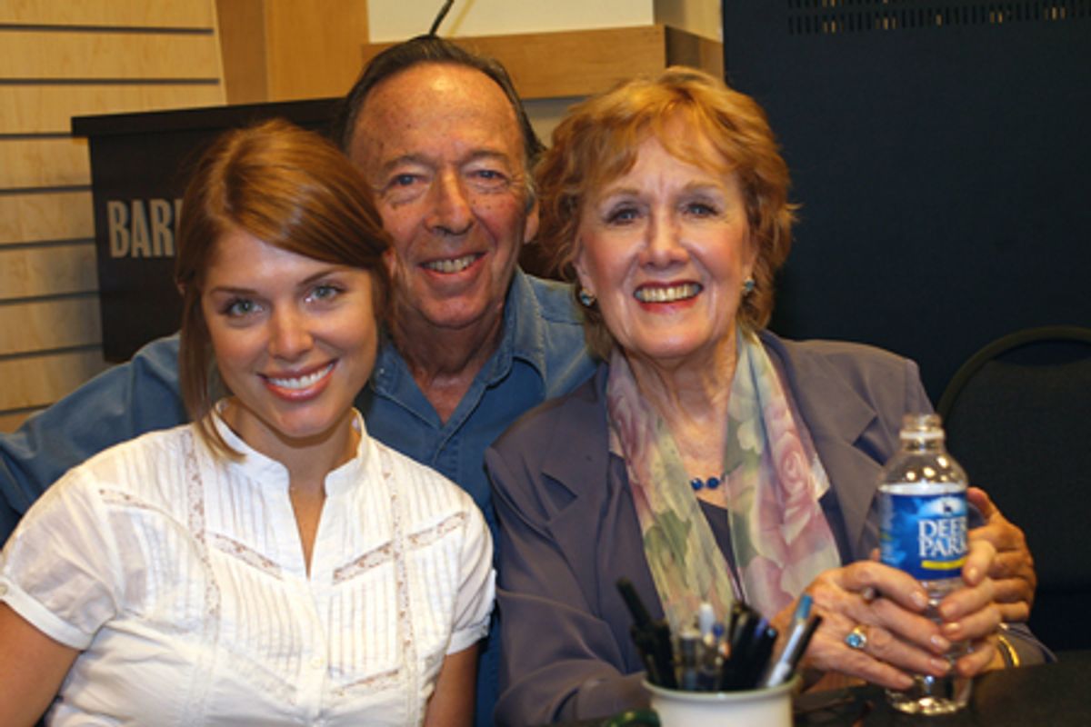 Marni Nixon with granddaughter Alicia Carr and husband Al Block  at 