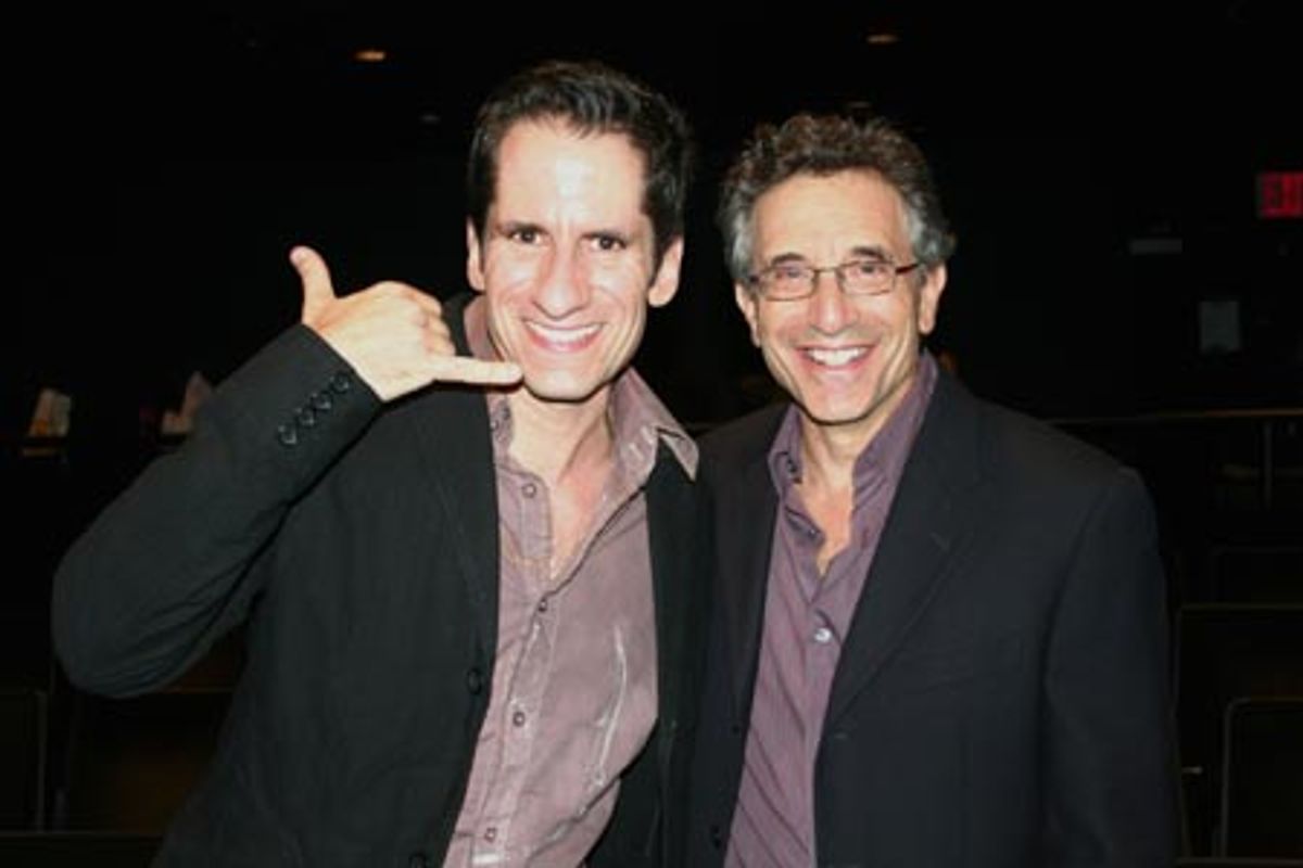 Seth Rudetsky (NYMF Broadway Host) and Chip Zien (NYMF Broadway Idol Judge) at 