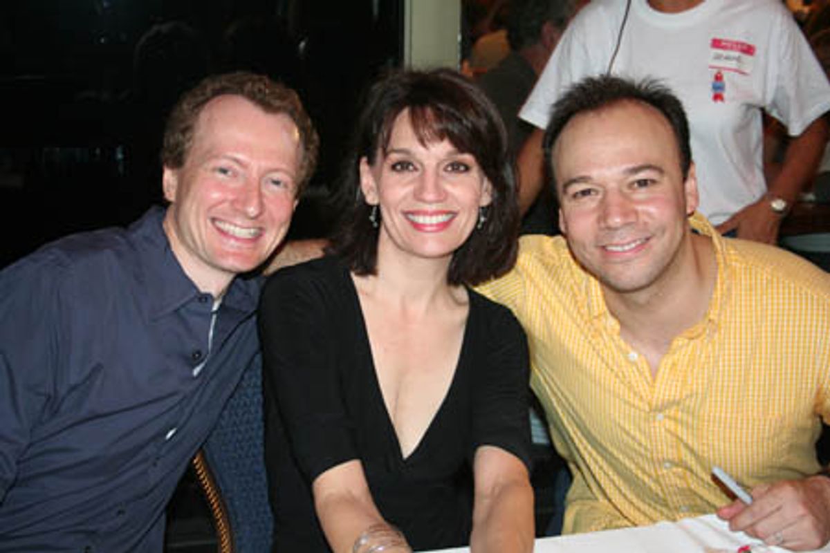 Bob Martin, Beth Leavel, and Danny Burstein at 