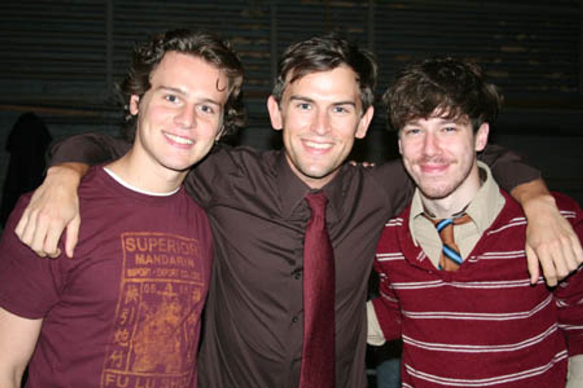 Jonathan Groff, Daniel Reichard and Jonathan Gallagher at 
