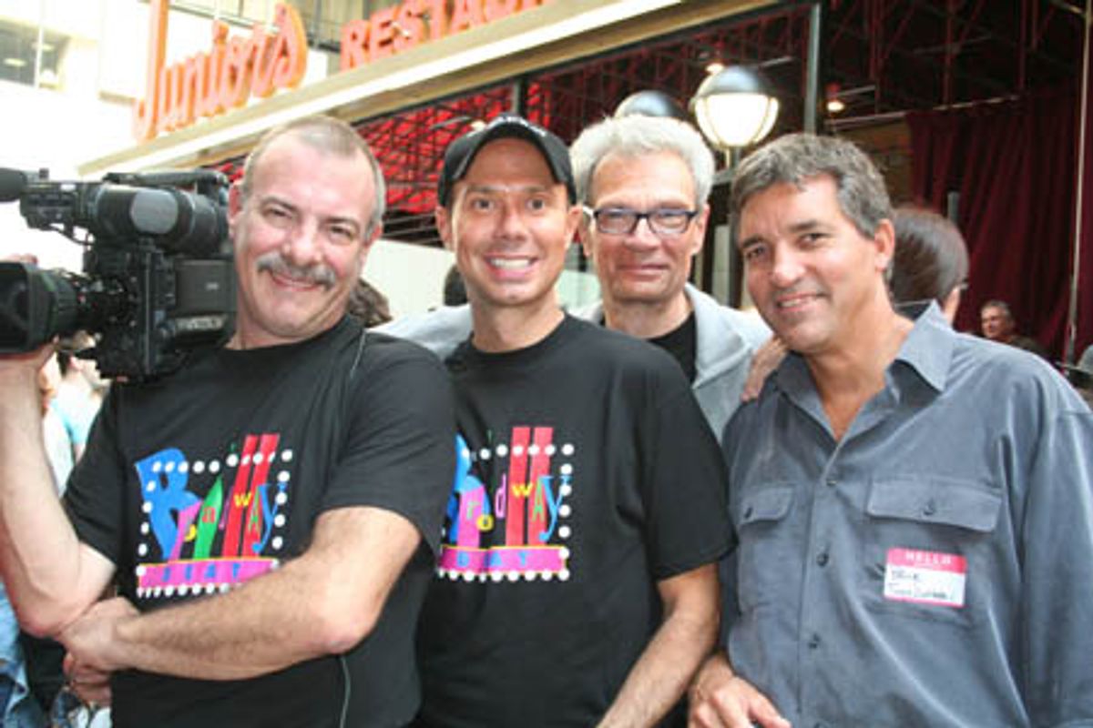 Broadway Beat's Bradshaw Smith, Richie Ridge, Preston Ridge and Bruce Dimpflmaier at 