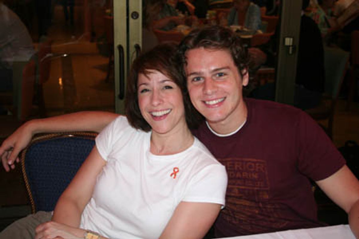Paige Davis and Jonathan Groff at 