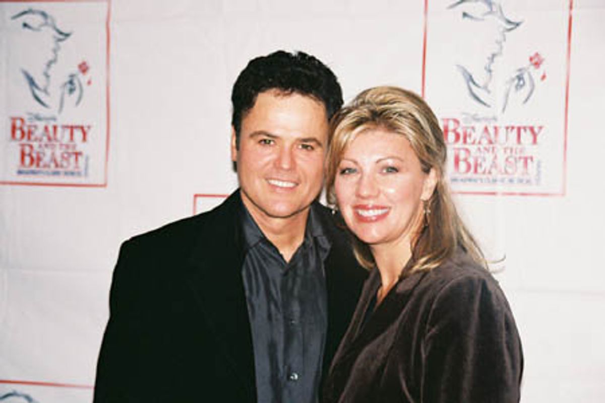 Donny Osmond and wife Debbie Osmond at 