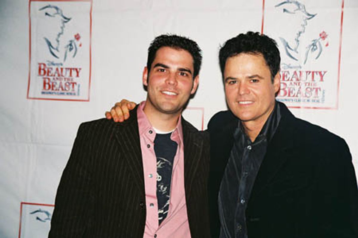 Donny Osmond Jr. with his dad Donny Osmond at 