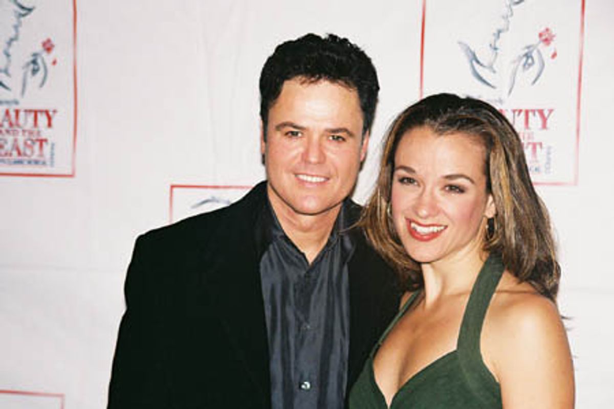 Donny Osmond and Sarah Uriarte Berry (Belle) at 