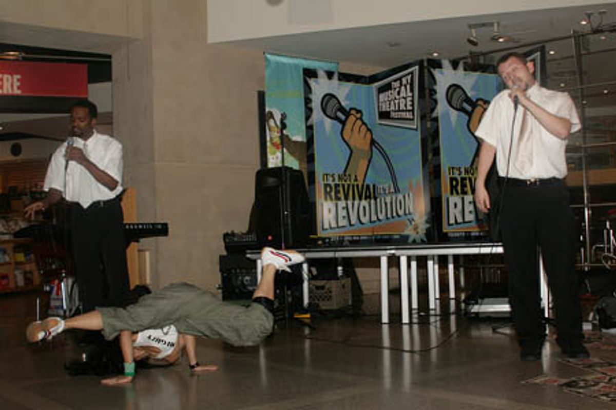 Niles Rivers, Marissa Labog and Eli Batalion performing 'Why Me?' at 