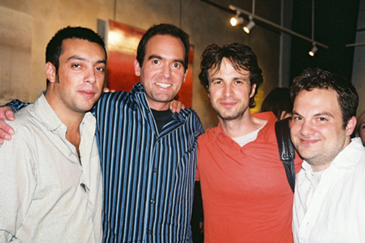 Will Frears (Director), David Kirshenbaum, Daniel Goldfarb and Vandim Feitchtner (Musical Director) at 
