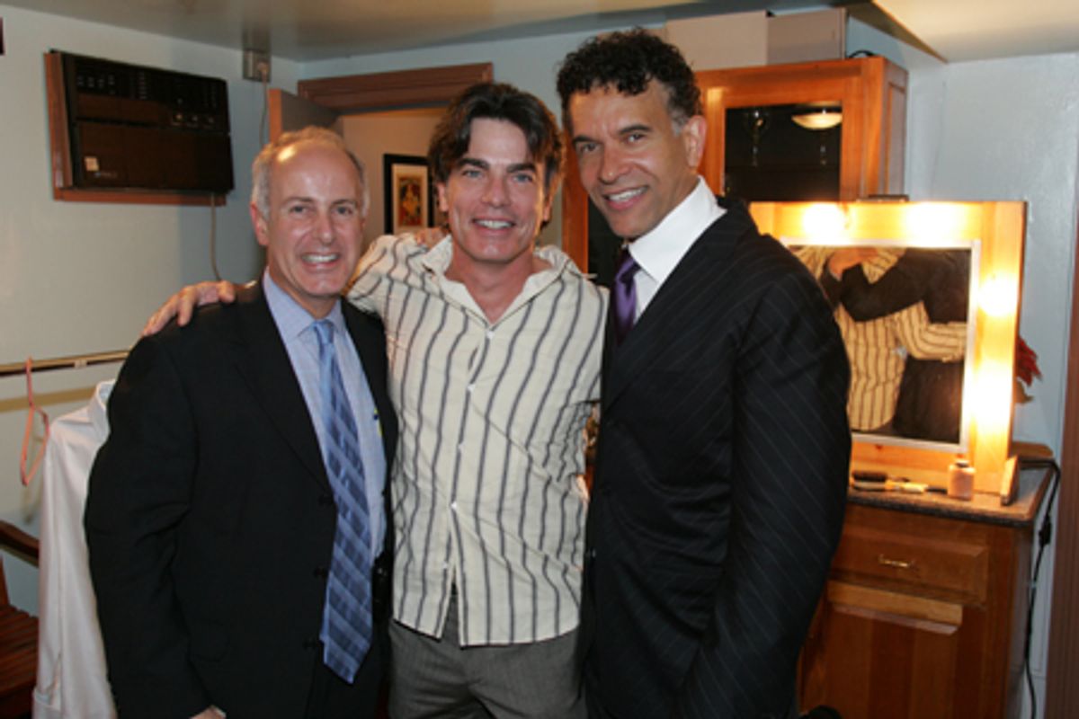 Actors' Fund Executive Director Joseph Benincasa, Peter Gallagher and Brian Stokes Mitchell at 