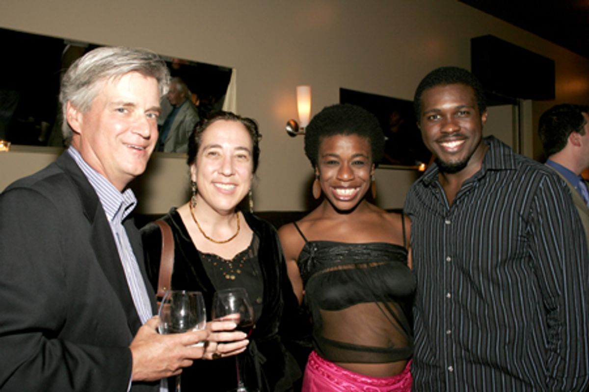 Ken Thorn (Paper Mill Chairman), Diane Claussen (Managing Director), Uzo Aduba and Joshua Henry at 