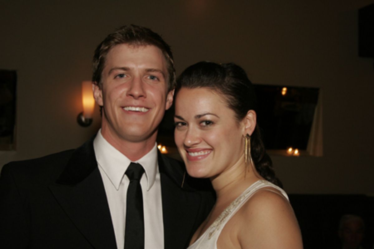 Patrick Heusinger and his girlfriend Ashley Brown (soon to be Mary Poppins) at 