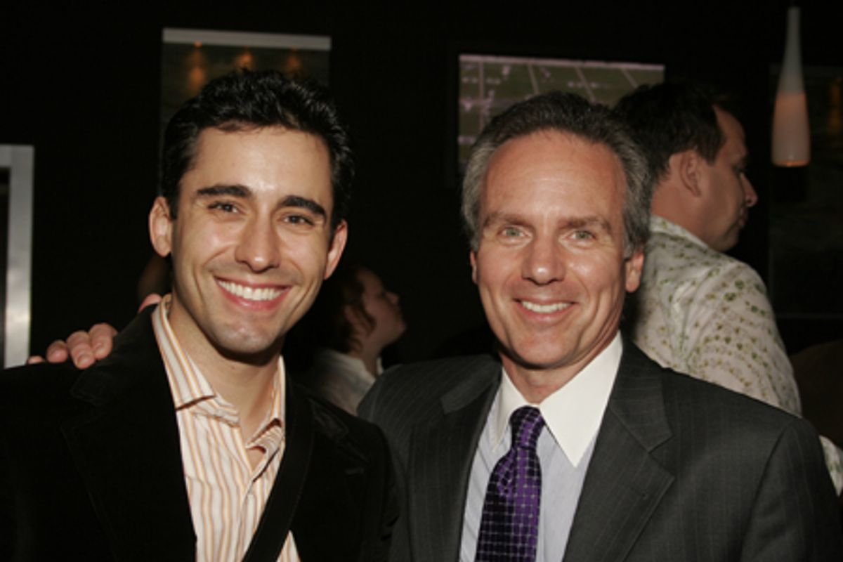 John Lloyd Young and Michael Gennaro (President and CEO, Paper Mill Playhouse) at 
