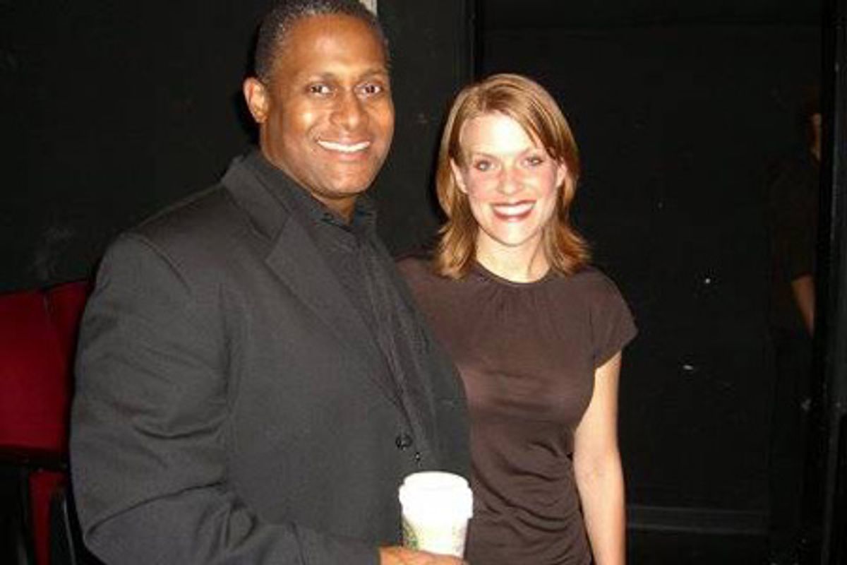 Keith Byron Kirk and Love's Fire producer Suzy Myers at 