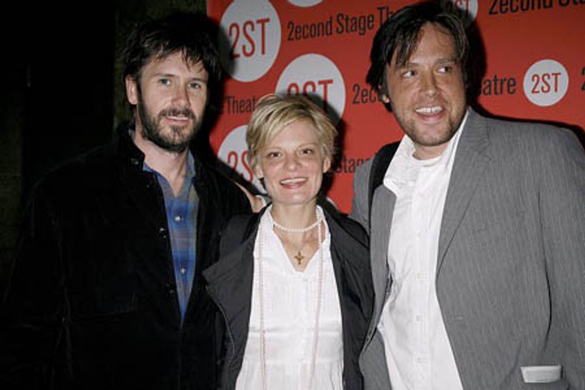 Josh Hamilton, Martha Plimpton and Zak Orth at 