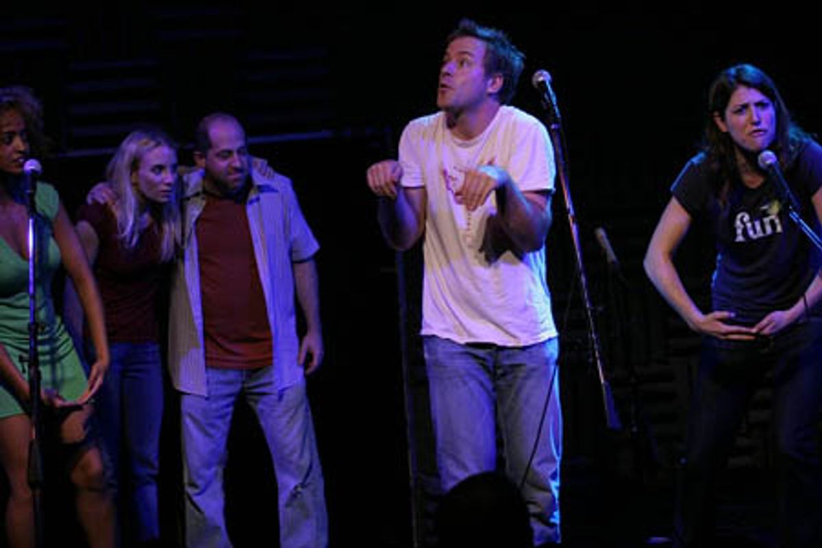 Asmeret Ghebremichael, Sarah Saltzberg, Jason Kravitz, Greg Reuter, and Nicole Parker at 