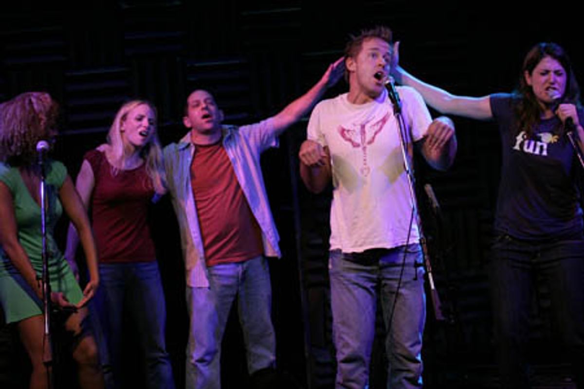 Asmeret Ghebremichael, Sarah Saltzberg, Jason Kravitz, Greg Reuter, and Nicole Parker at 