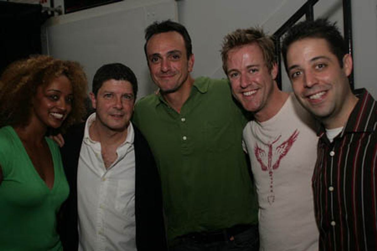 Asmeret Ghebremichael, Michael McGrath, Hank Azaria, Greg Reuter, and Steve Rosen at 