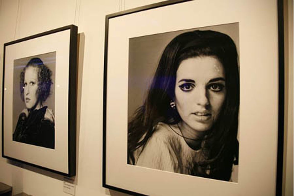 Portraits of Bette Midler and Liza Minnelli at 