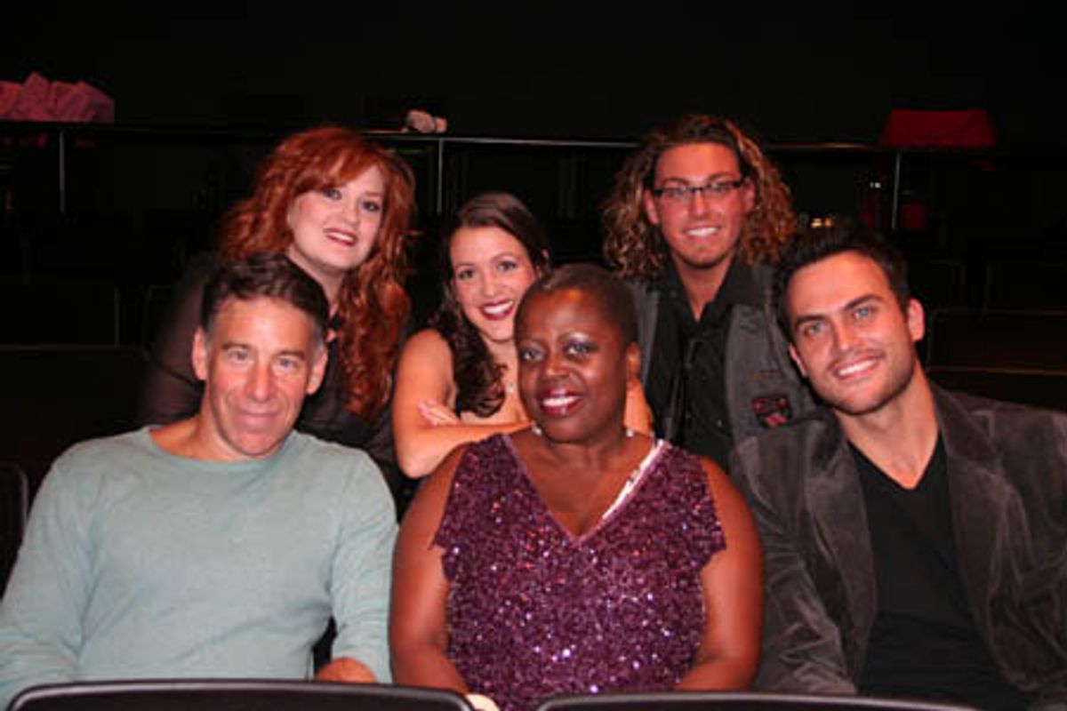 Katie Thompson, Jaclyn Huberman, Jamieson Lindenburg, Stephen Schwartz, Lillias White and Cheyenne Jackson at 
