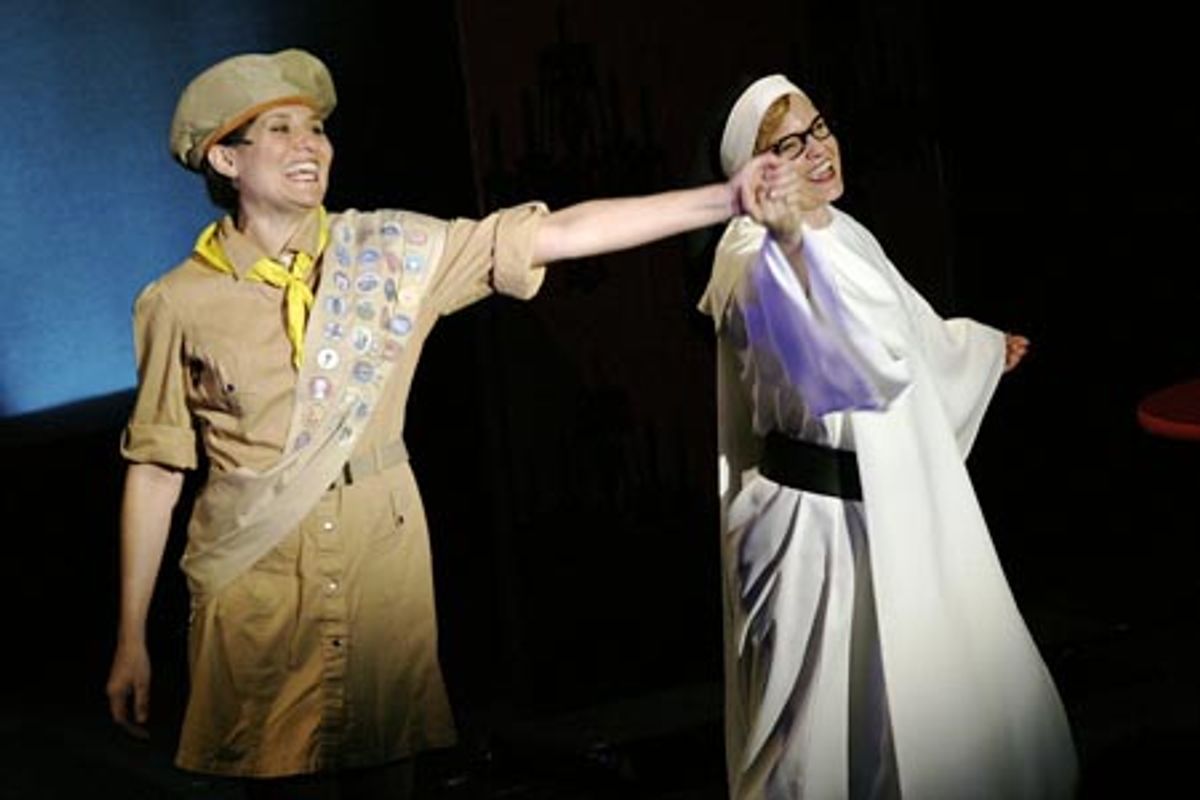 Tracey Gilbert and Laura Daniel at 