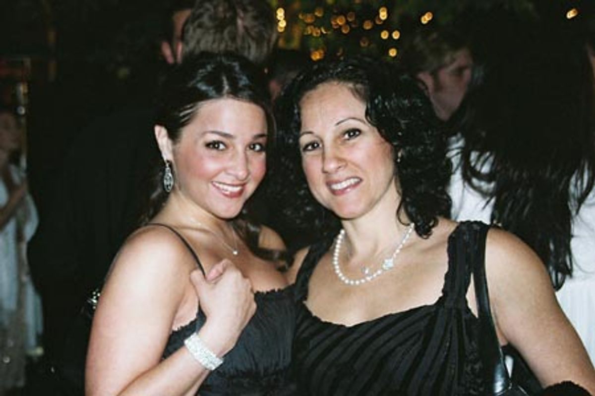Alisan Porter with her mom Laura Porter (original cast member Bebe) at A Chorus Line Opening Night Party