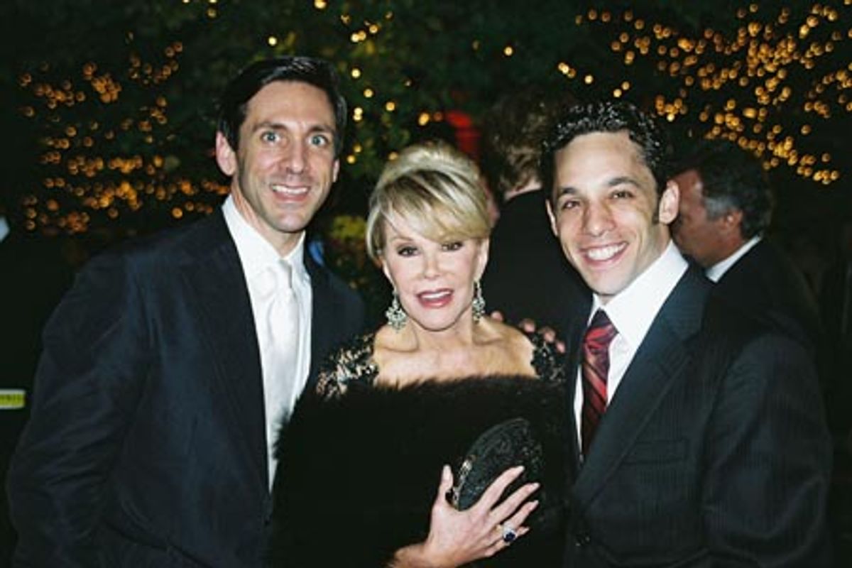 James T. Lane, Michael Berresse, Joan Rivers, Tyler Hanes, Jeffrey Schecter and Michael Paternostro at 