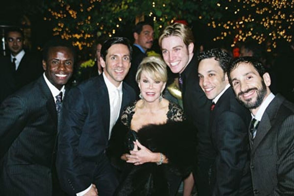 James T. Lane, Michael Berresse, Joan Rivers, Tyler Hanes, Jeffrey Schecter and Michael Paternostro at 