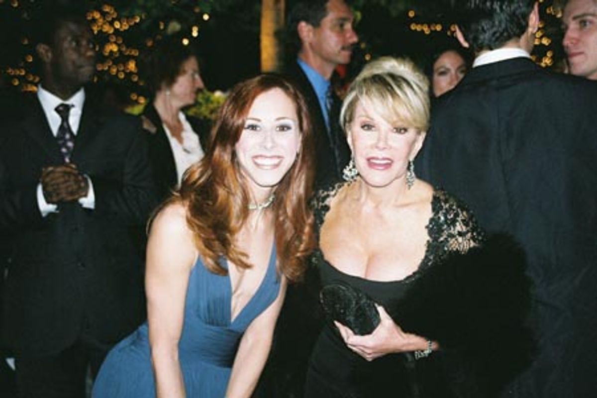 Heather Parcells and Joan Rivers at 