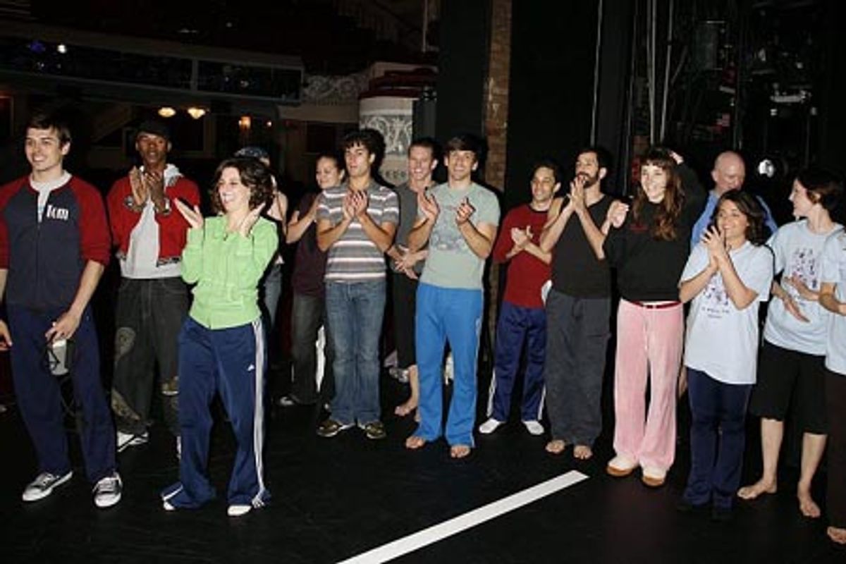 A Chorus Line cast members at 