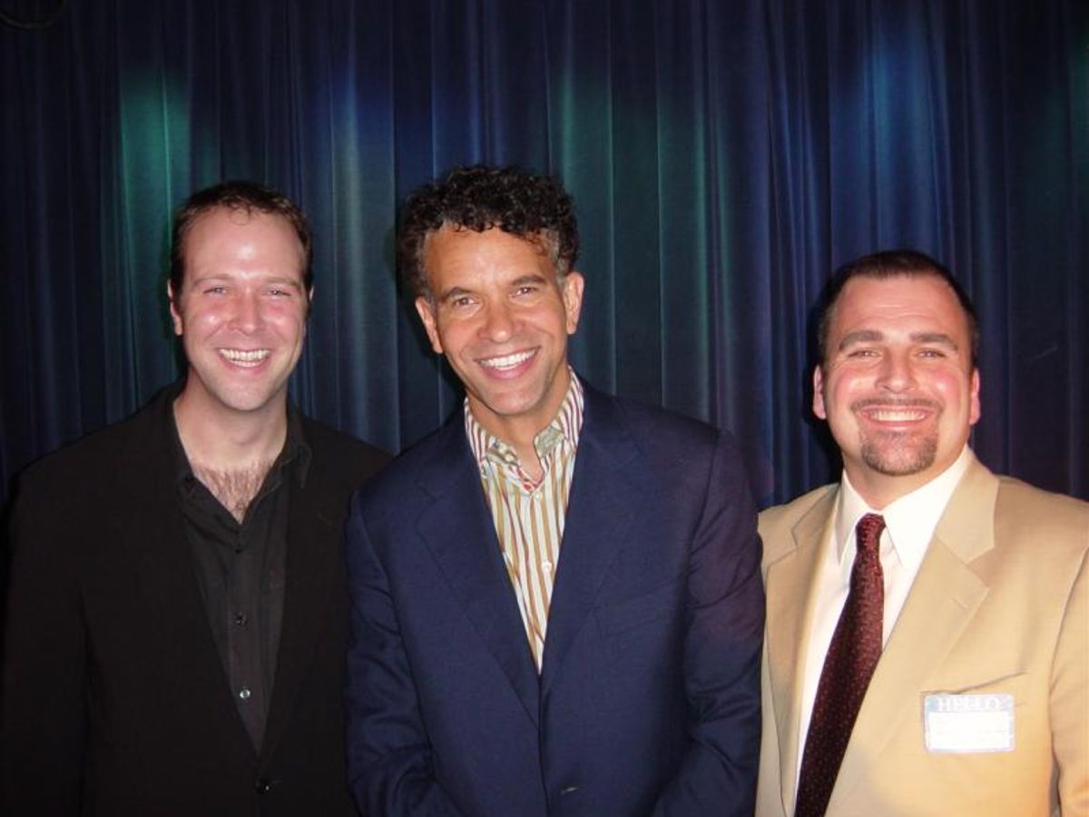 Mitchell with Wilson Southerland (left), his accompanist for the evening, and Sabella-Mills. at 