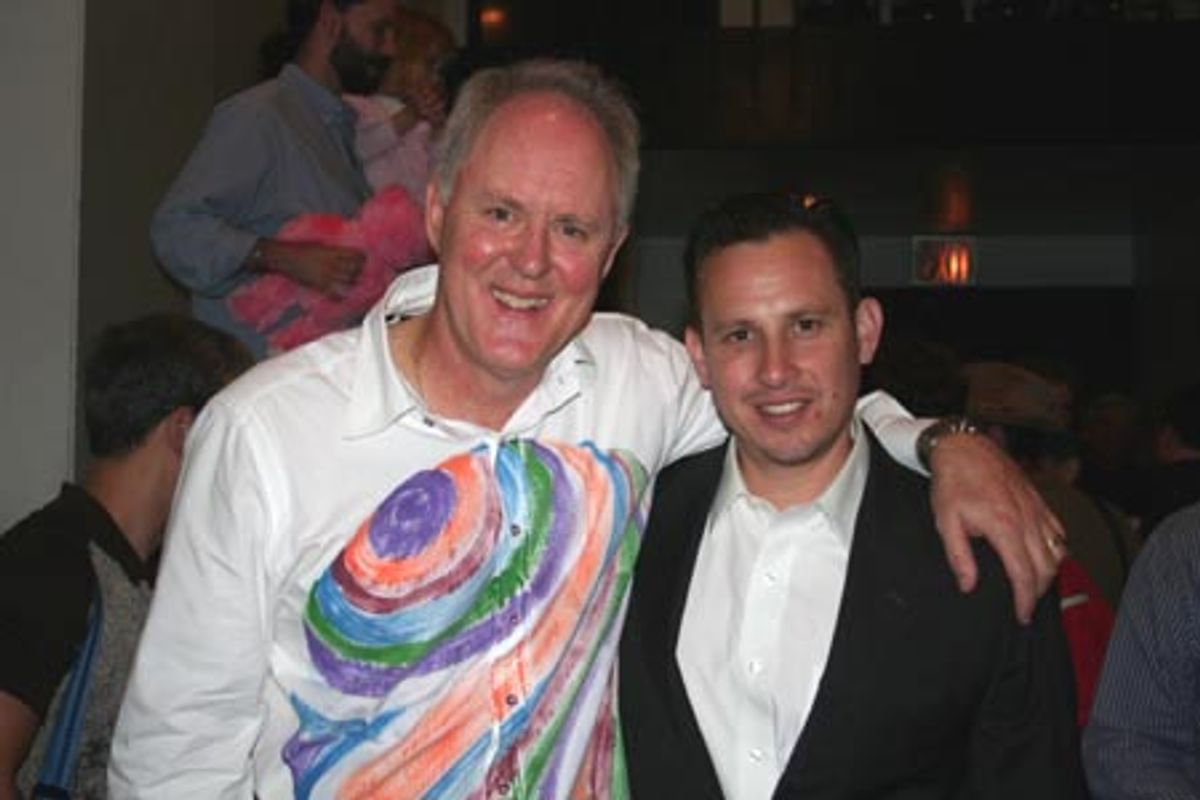 John Lithgow and J.C. Hopkins (Producer, 'The Sunny Side of the Street') at 
