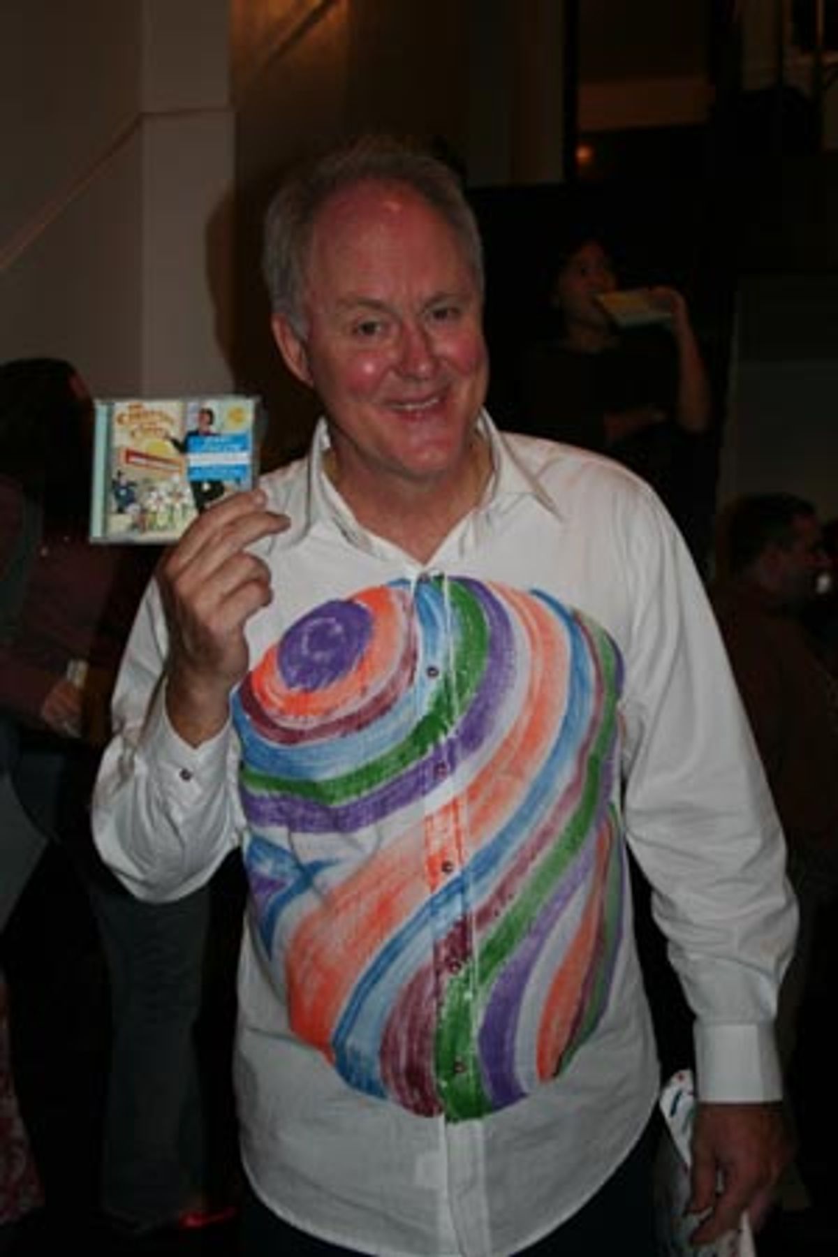  
John Lithgow with his 'The Sunny Side of the Street' CD at 