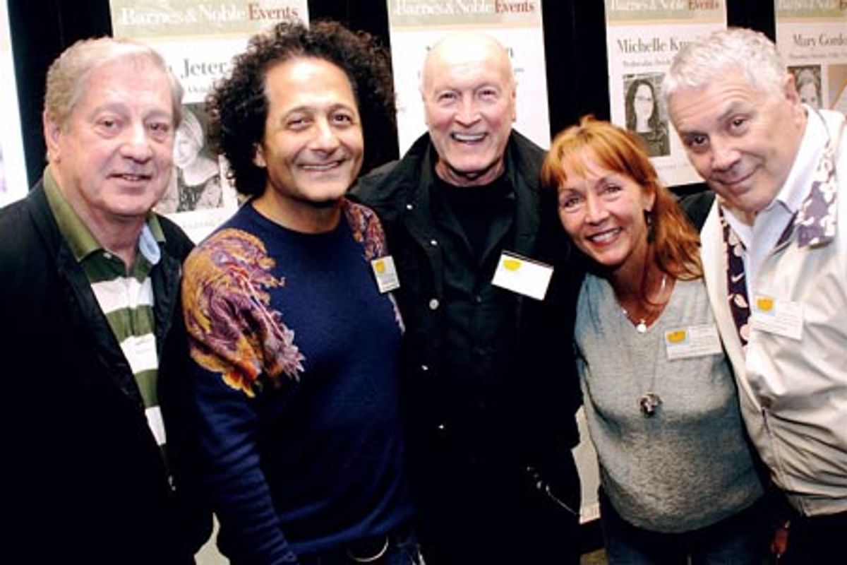 Dancers Over 40: Ken Urmston, John Sefakis (President), Ron Stratton (Vice President), Kathy Send Gurland (Treasurer), and George Marcy (Board Member) at 