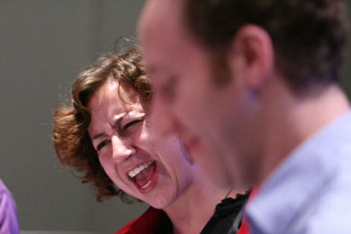 Kristen Schaal (with Joey Slotnick, foreground) at 
