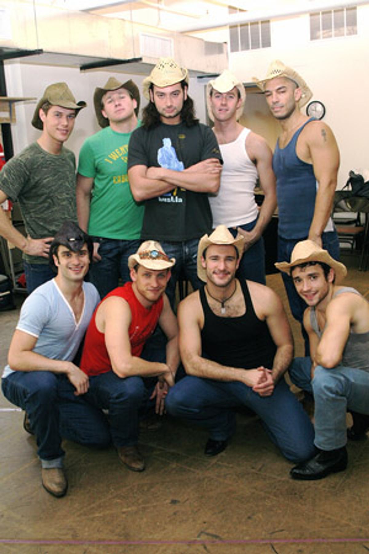 Constantine Maroulis and male ensemble at 
