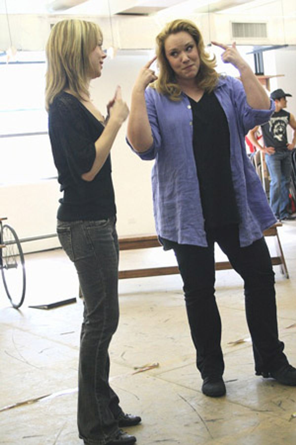 Mary Faber and Emily Skinner at 