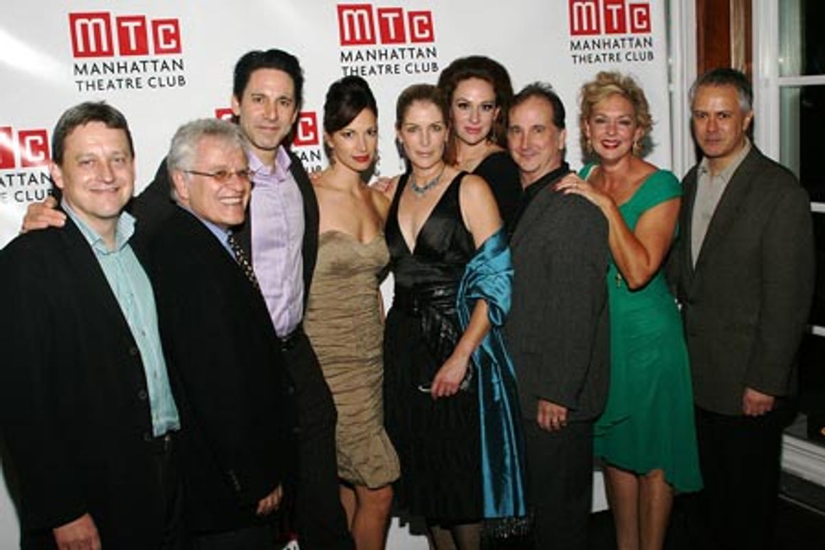 Simon Mendes da Costa, Jerry Zaks, Scott Cohen, Jama Williamson, Patricia Kalember, Rebecca Kreskoff, Mark Linn Baker, Michelle Pawk, and Matthew Arkin at 