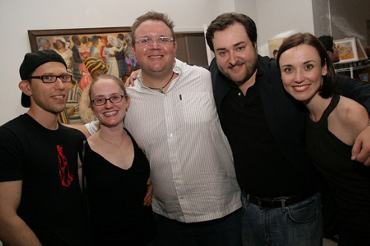 Alex Lippard, Alison DeSantis, Randall David Cook, Michael Barra and Katie Dietz at 