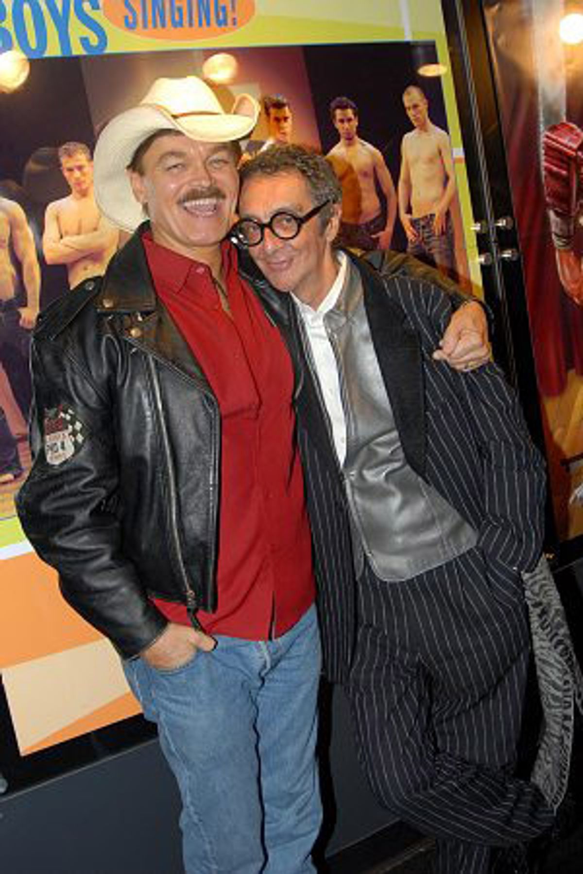 Randy Jones of The Village People and artist Robert Richards at 