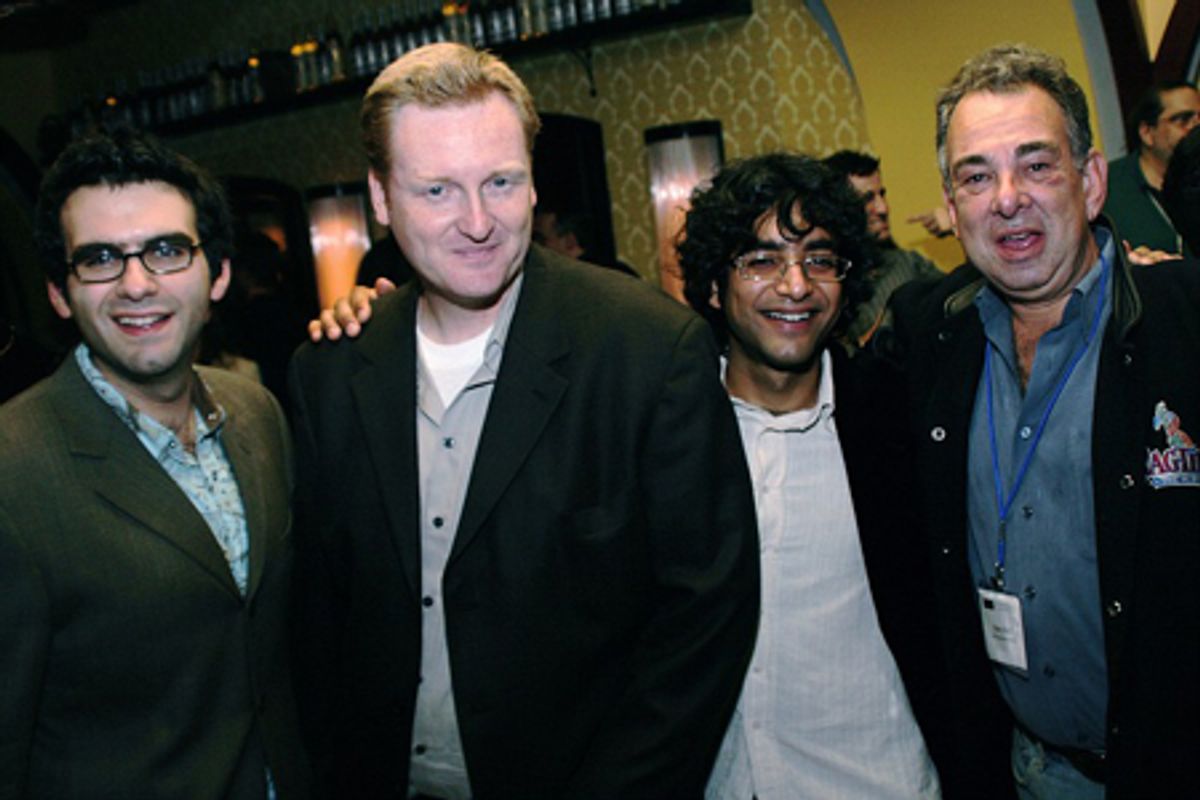 Joe Iconis, Robert Maddock, Reza Jacobs, and Marty Bell at 