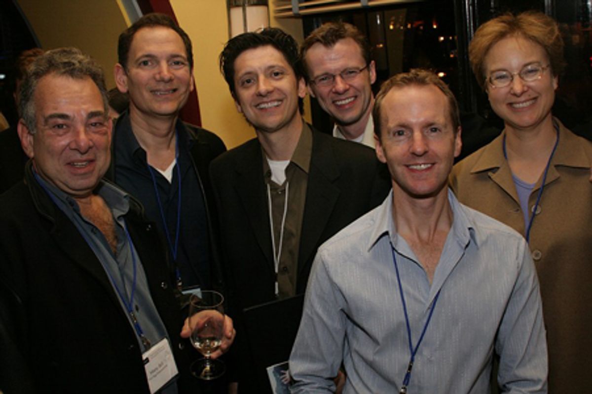 Marty Bell, Lou Spisto, Neil Bartram, Brian Hill, Timothy French, and Leslie Arden at 