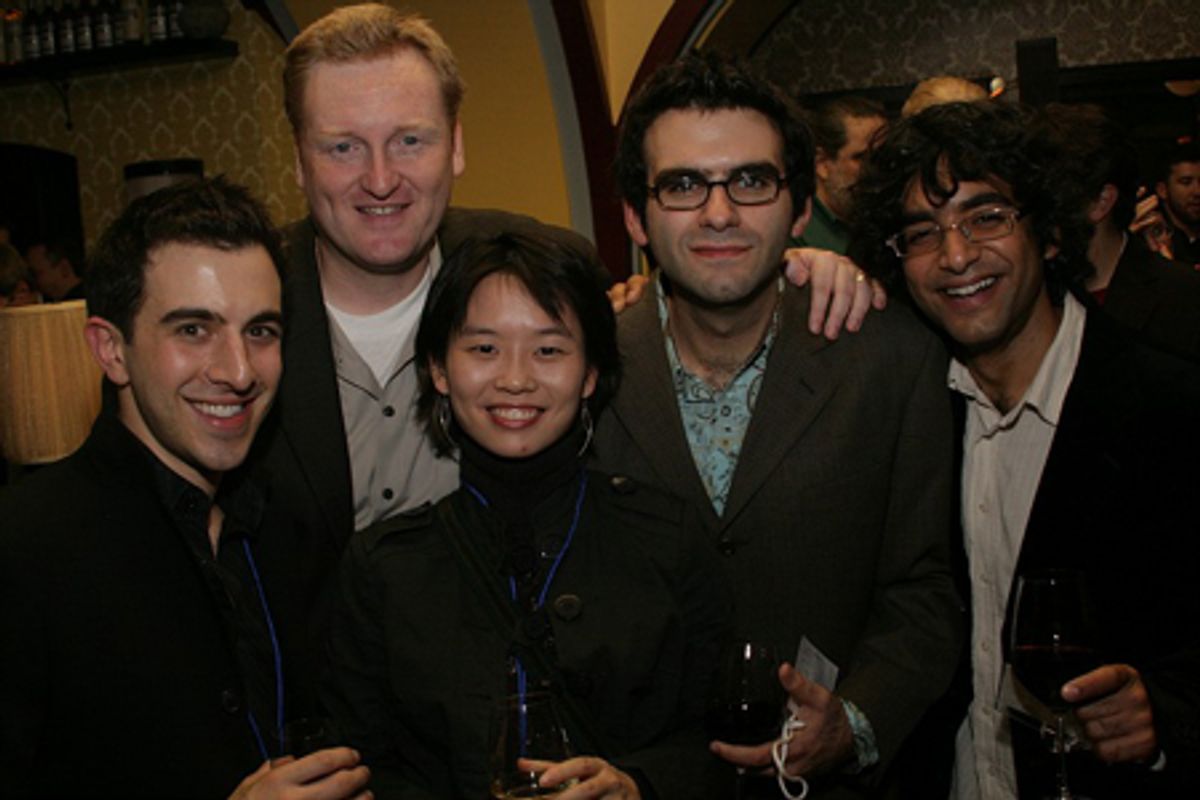 Michael Cooper, Robert Maddock, Hey Jung, Joe Iconis, and Reza Jacobs at 